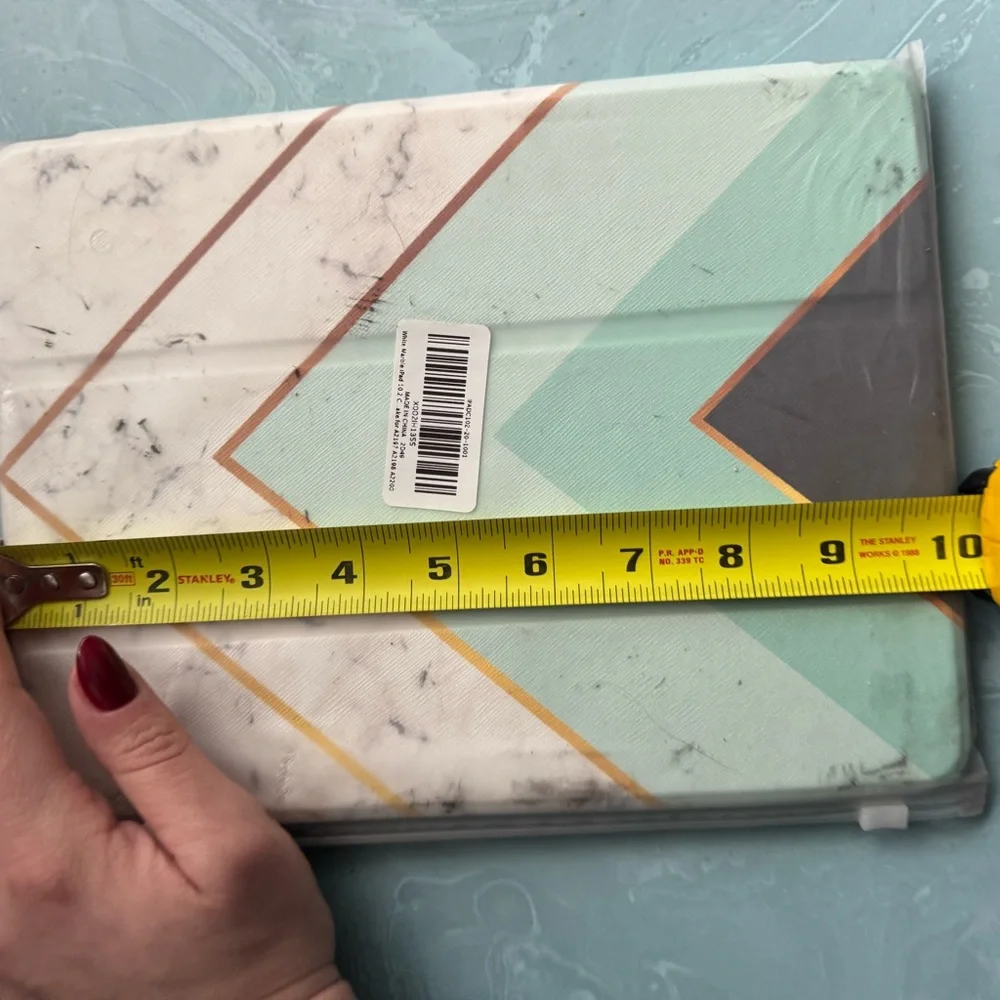 Stylish Mint and White IPAD case 9.7 in